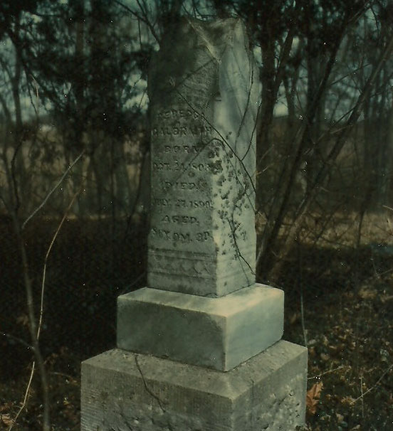 old ruff grave marker