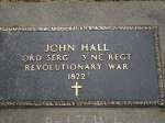 John Hall American Revolutionary War Veteran 1765- August 26, 1822